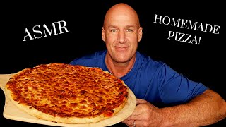 ASMR EPIC HOMEMADE 5 CHEESE PIZZA EATING SOUNDS SOFT SPOKEN [upl. by Llenet]