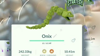 Pokemon go Onix nest Catch your shiny onix [upl. by Dawna]