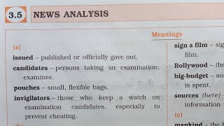 7th STD English Workbook Chp 35 News Analysis omeducation8606 [upl. by Sapphera]