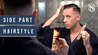 Side Part Hairstyle Tutorial  Classic Mens Side Part  How I Style My Hair [upl. by Remsen406]