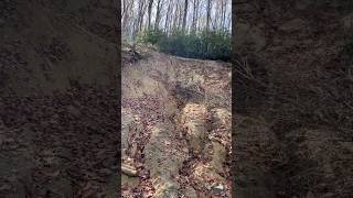 Landslide on Upper Lost Cove trail chiefsholsters helene wncstrong wnc lostcove hiking [upl. by Nalyk177]