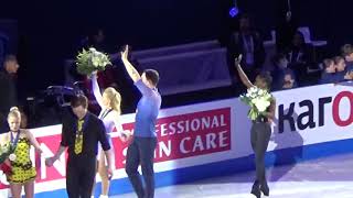 PAIRS VICTORY CERIMONY ALIONA SAVCHENKOBRUNO MASSOT  WORLD FIGURE SKATING CHAMPIONSHIPS 2018 [upl. by Adleme55]