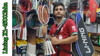 Lining XiphosX1 Badminton racket price in Bangladesh X1 price 4500 Taka [upl. by Jezreel]