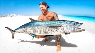 Catching Giant Mackerel For Food In Remote Australia [upl. by Aicilla]