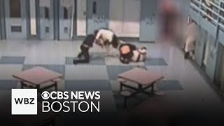 Video shows correction officers stabbed in Massachusetts prison [upl. by Aicenek309]