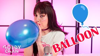 ASMR BalloonTriggers blowing deflating rubbing tapping no pop [upl. by Lasorella]