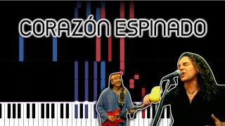 Santana  CORAZÓN ESPINADO  FREE PIANO SHEETS [upl. by Lars]