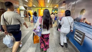 🇹🇭 Walking Along the Skywalk from BTS Siam to BTS Chit Lom [upl. by Tadeo]