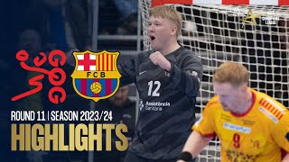 GOG vs Barça  Round 11  EHF Champions League Men 202324 [upl. by Lekzehcey606]