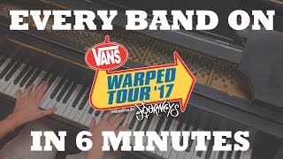 The Vans Warped Tour 2017 Lineup in Under 6 Minutes [upl. by Ohaus]