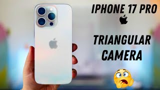 Apple’s iPhone 17 Pro  Triangular Camera Design  😨😨 [upl. by Eelesor]