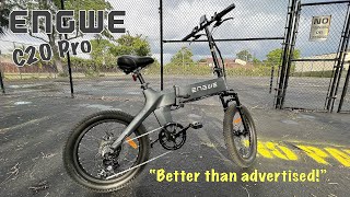 ENGWE C20 Pro  Electric Bike with 95 Mile Range  Unboxing Assembly amp Quick Ride [upl. by Oirevas]