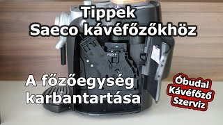 Saeco főzőegység karbantartás [upl. by Eletnahs]