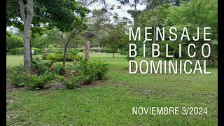 MENSAJE BIBLICO DOMINICAL  Noviembre 32024 [upl. by Llerrod393]