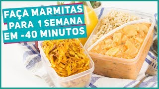 FAÇA MARMITAS PARA 1 SEMANA EM 40 MINUTOS Strogonoff de Palmito  Receitas de Minuto 393 [upl. by Toblat]