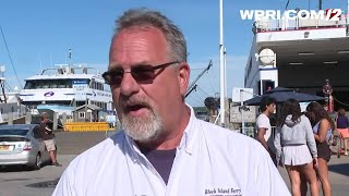 VIDEO NOW Block Island Ferry operator addresses fire at island hotel [upl. by Brost421]