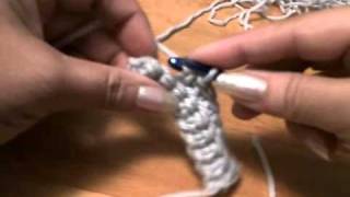 How to Crochet Horizontal Ribbing [upl. by Valerian]