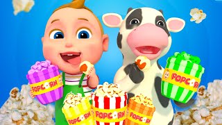 The Muffin Man Song  Colorful Popcorn Version For Children  Super Sumo Nursery Rhymes amp Kid Song [upl. by Atinahs460]