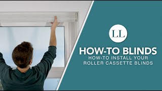 How to Install Your Manual amp Motorised Roller Cassette Blinds  HowTo Blinds [upl. by Imim]