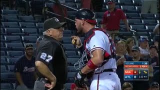 MLB Catchers Standing Up for Their Pitchers [upl. by Ainesey]