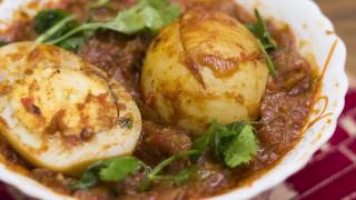 How to make Spicy Indian Egg Curry  Dhaba Style Egg Masala Recipe [upl. by Naghem]