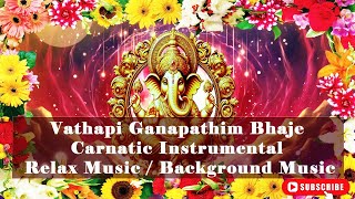 Vathapi Ganapathim Bhaje Carnatic Instrumental  Relax Music  Background Music [upl. by Anelrad]