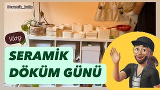 Vlog Alçı kalıplara seramik döküm günü  ceramic slip casting day to plaster molds [upl. by Houston]