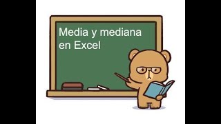 Media y mediana en Excel [upl. by Neira]