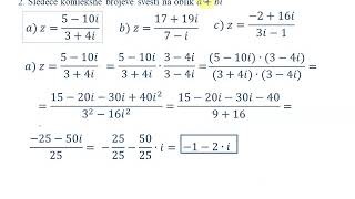 Kompleksni brojevi zadaci I deo [upl. by Padget755]