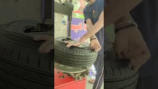 Habilead 🥰❤️💯tyre fittingtyre worknew tyreCar tyreservicenewYouTube [upl. by Beaston737]