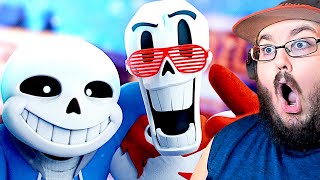 Sans and Papyrus Song Remastered  An Undertale Rap by JT Music quotTo The Bonequot REACTION [upl. by Pantheas931]