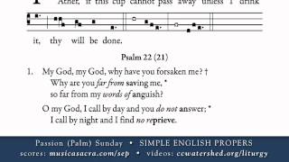 COMMUNION • Passion Palm Sunday • SIMPLE ENGLISH PROPERS [upl. by Lennaj661]