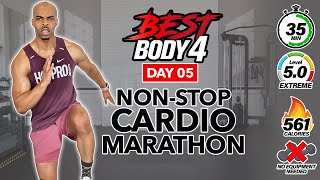 35 MIN NONSTOP Indoor 5K Cardio Running Workout BURN 500 CALORIES [upl. by Orgalim]