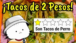 Probé los Tacos MÁS BARATOS de cdmx  ¡Tacos de 2 pesos [upl. by Sadnac]