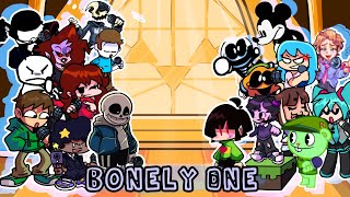 Bonely One But Everyone Sings It 🦴  FNF Skeleton Bros Bonely One  FLP torneo de fnf [upl. by Wenger]