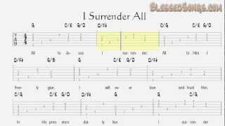 I Surrender All  Classical Hymn with Tablature [upl. by Coveney]