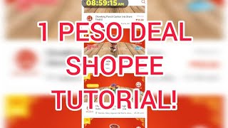 1 PESO DEAL SHOPEE TUTORIAL  2021 [upl. by Dalis630]