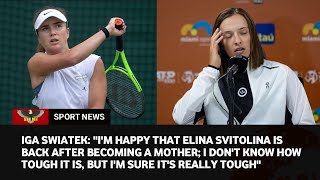 Iga Swiatek admits it will be difficult to beat Elina Svitolina at Wimbledon 2023 [upl. by Anitsej]