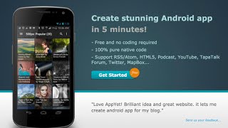 Appyet  Create Professional Looking Android App For Your Blog At No Cost [upl. by Malinde]