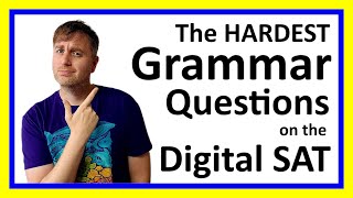 December 2024 DSAT Practice 20 Hardest Digital SAT Grammar Questions Solved [upl. by Odine813]