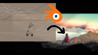 CREATING EVERYTHING  2D  WITH GREASE PENCIL IN BLENDER [upl. by Danuloff]