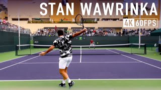 Stan Wawrinka  Court Level Practice [upl. by Simon]