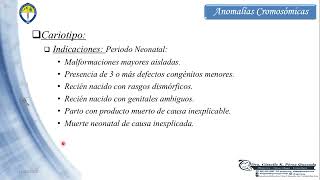 Anomalías Cromosómicas Numéricas y Estructurales  Parte No1 [upl. by Noonberg]