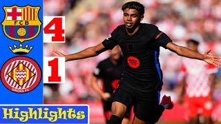 FC Bercelona 41 Girona HIGHLIGHTS ⚽ FC 24 Gameplay [upl. by Noreg]