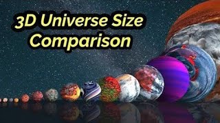 The 3D Universe  Size Comparison [upl. by Solegnave]