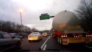 pilotcartv™  Impatient Rude Commuters Wont Let Oversize Load Merge I84 Cheshire CT [upl. by Schultz23]