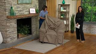 Surefit Woven Relaxed Furniture Slipcover on QVC [upl. by Ng]