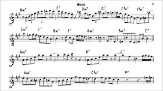 Cannonball Adderley Wabash Solo Transcription [upl. by Arabrab]