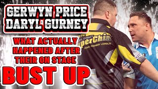 Gerwyn Price and Daryl Gurney What actually happened after their on stage bust up [upl. by Ragnar419]