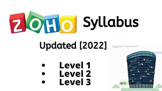 ZOHO Updated Syllabus amp Exam Pattern 2022 [upl. by Faunie]